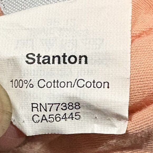 J. Crew Stanton Mens Peach Chino Shorts Sz 33 x 9 Khaki Twill 5 Pocket Zip Front - Picture 10 of 13